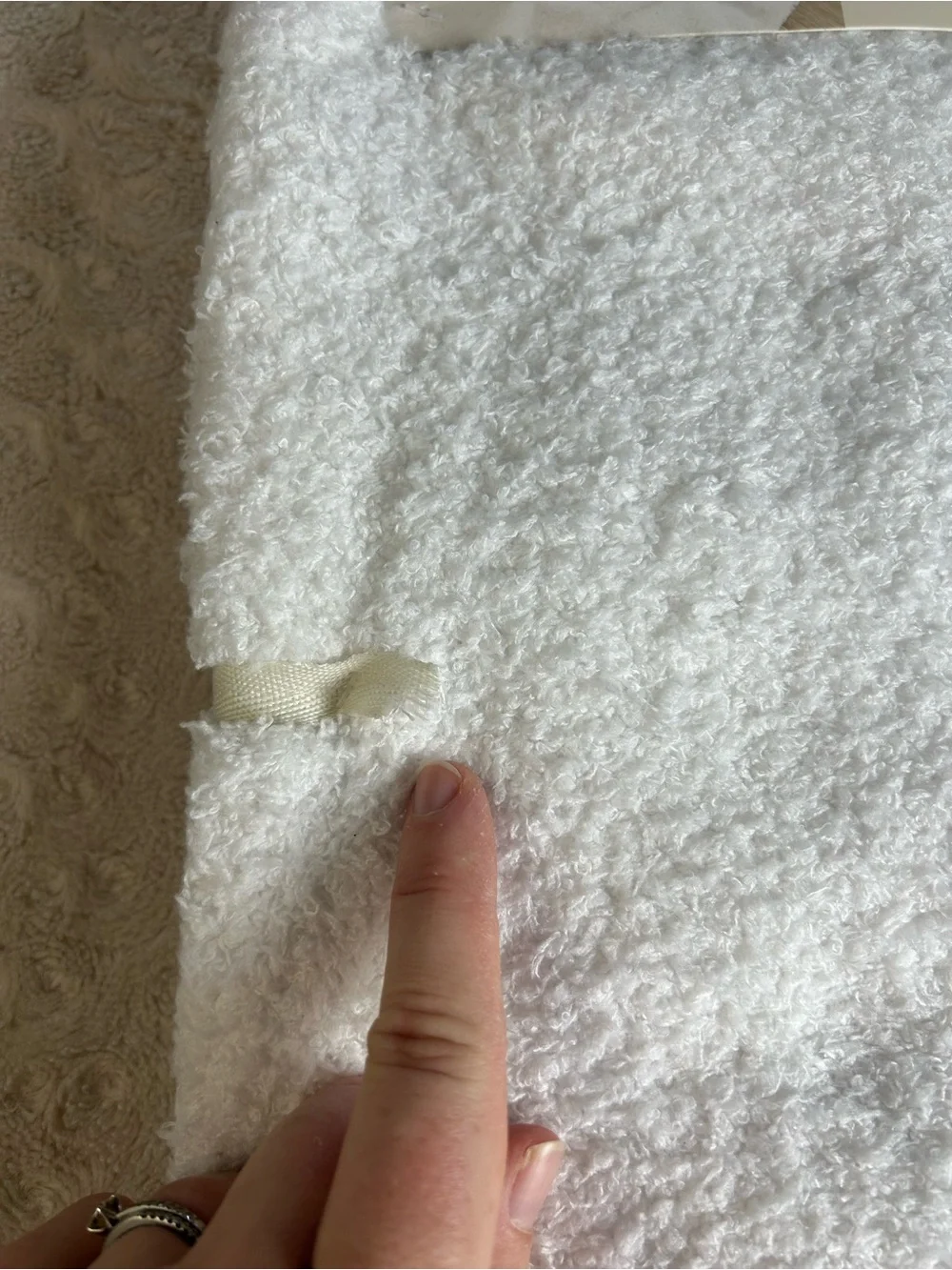 Dreamy Sunday Ultra Soft Feather Finish Baby Blanket White SL Home Fashions NEW